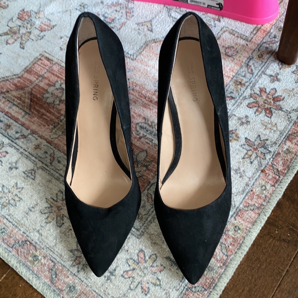 Call it Spring Vegan Suede Heels